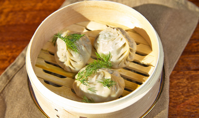 Манты с грибами