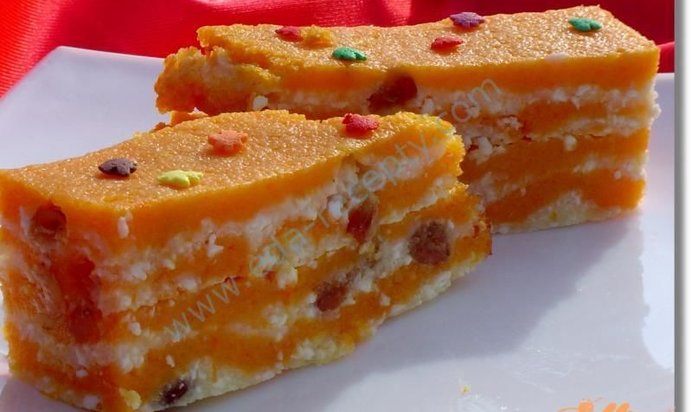 Творожная запеканка диетическая в духовке с тыквой