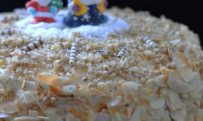 Медовый торт с заварным кремом