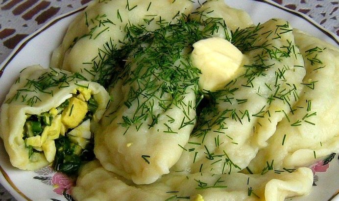 Вареники со шпинатом