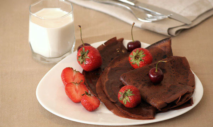 Блины шоколадные