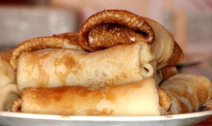 Блины с чесноком и сыром