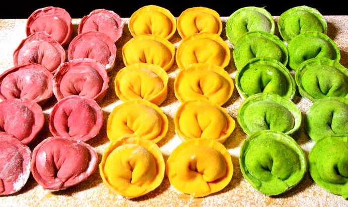 Цветные пельмени