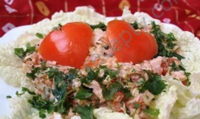 Салат Сердца влюблённых