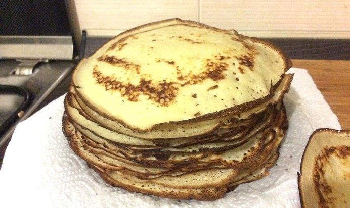 Быстрые тонкие блины