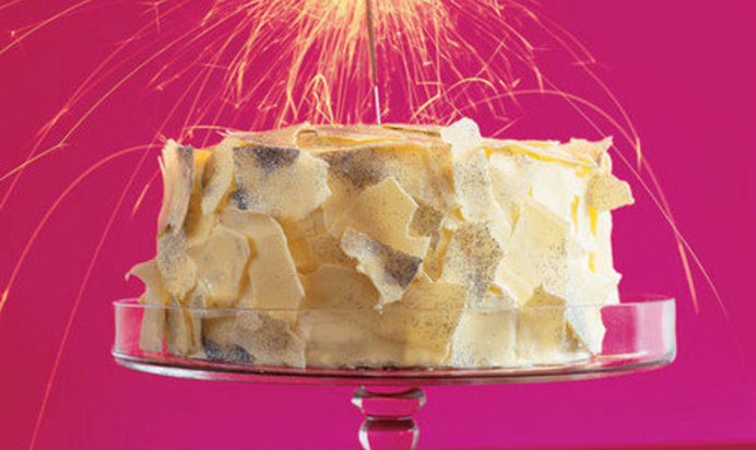 Торт с блестками