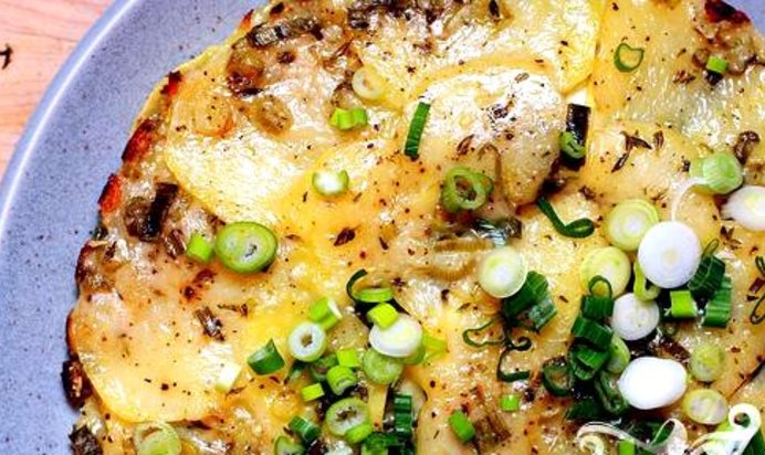 Картофельно-кабачковая запеканка с сыром