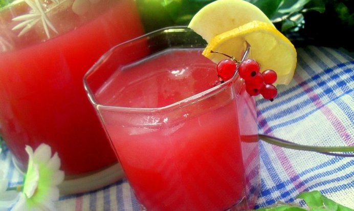 Фруктово-ягодный морс Лето красное