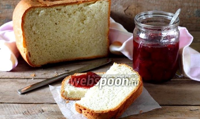 Сметанный хлеб в хлебопечке