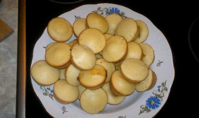 Кексы с шоколадным сердцем