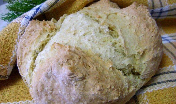 Содовый хлеб с овсяными хлопьями