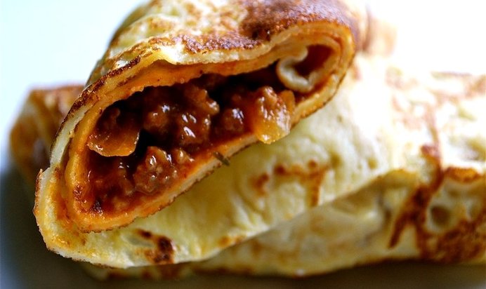 Блины с фаршем