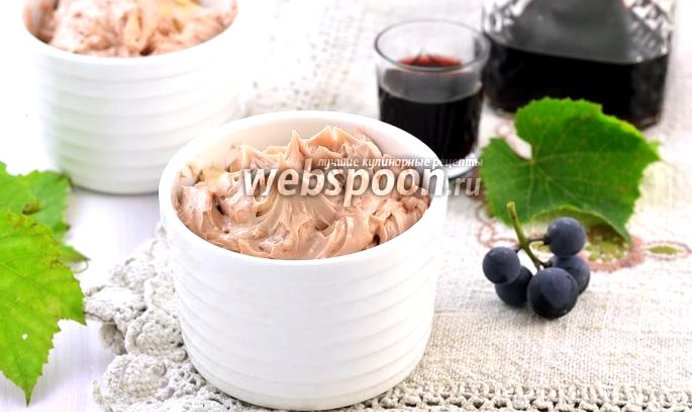 Крем с красным вином