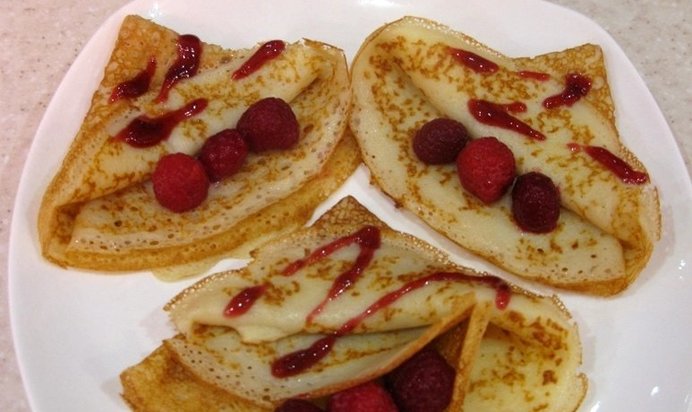 Блины на молоке и кефире