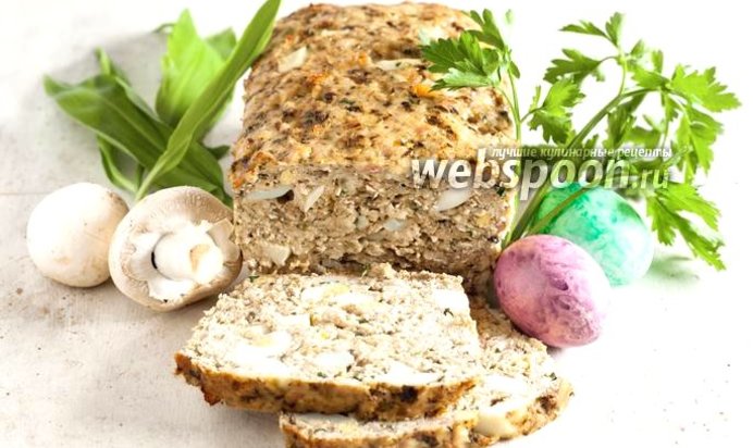 Мясной хлеб с яйцом