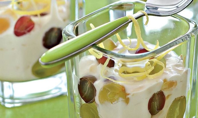 Коньячный сыр с виноградом