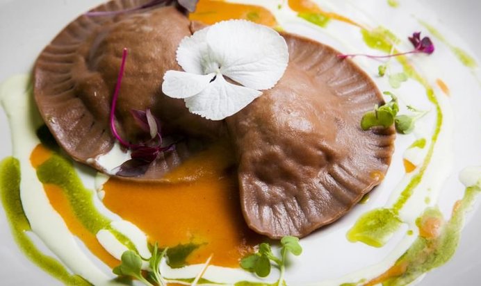 Тортелли с крабом и рикоттой