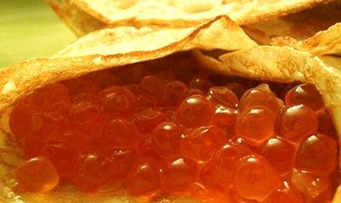 Блины с икрой