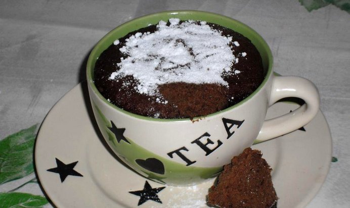 Кофейный кекс в кружке