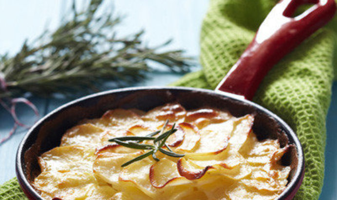 Картофельный гратен с белым вином