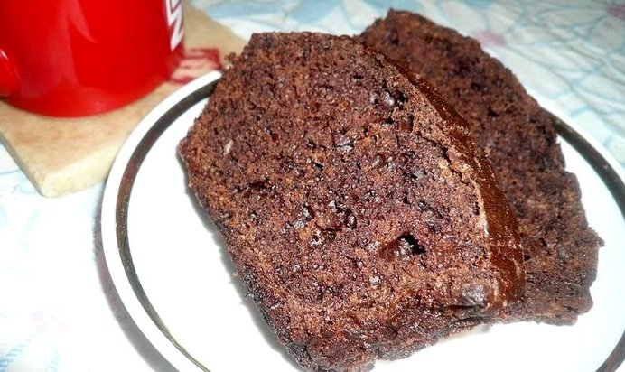 Шоколадный кекс с тыквой