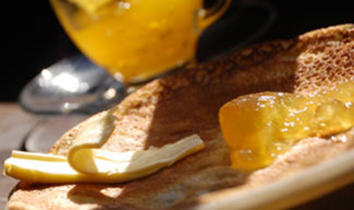 Утренние блинчики 1-2-3 и пряный апельсиновый джем