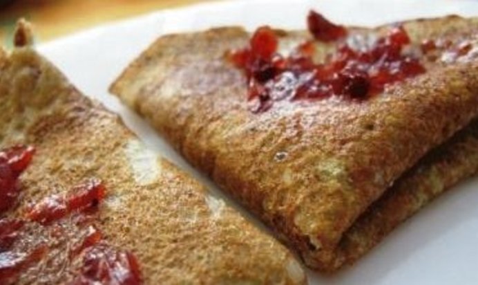 Блины на воде с яйцами