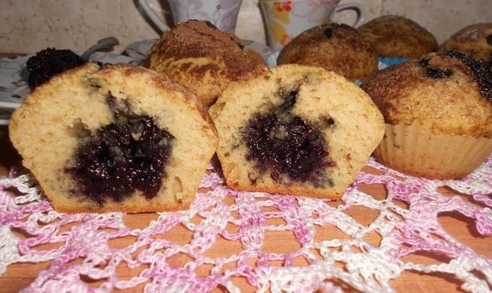 Мини-шарлотка Черничные штучки