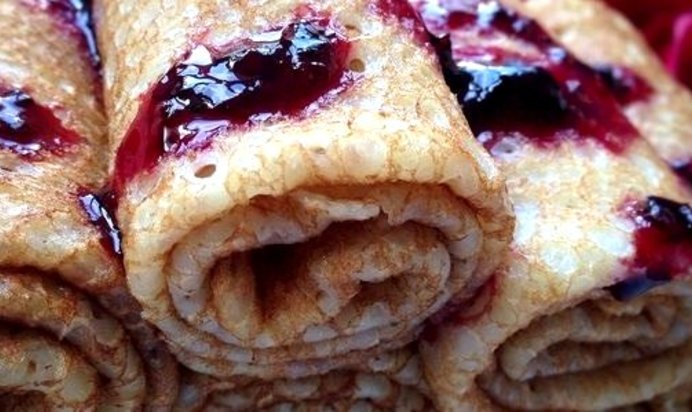 Заварные блинчики на кефире