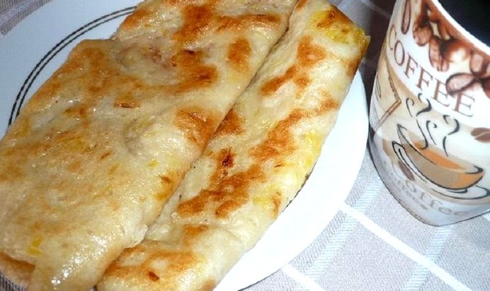 Дрожжевые блинчики с апельсином