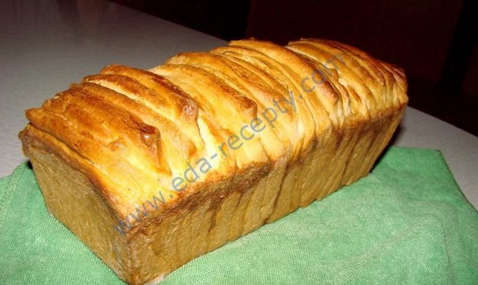Итальянский молочный хлеб Аккордеон