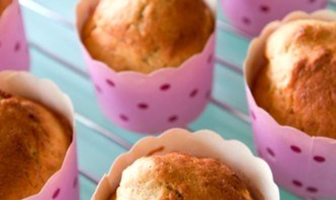 Постные банановые маффины