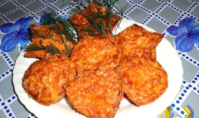 Маффины из кабачка и сыра