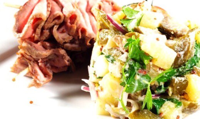 Салат оливье с кабачками