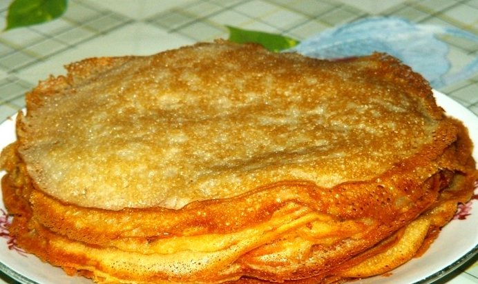 Блинчики без яиц