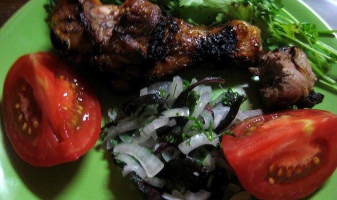 Шашлык из куриных ножек