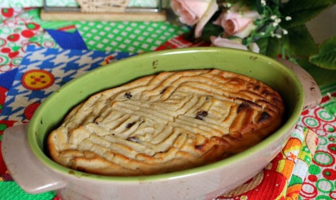 Творожно - гречневая запеканка с изюмом