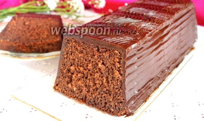 Шоколадный кекс на минералке