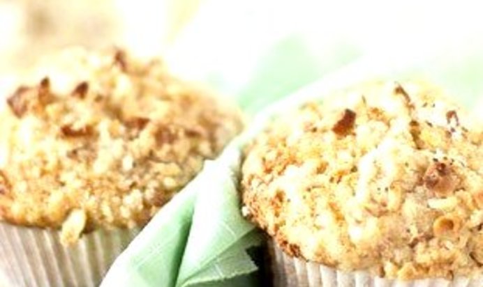 Маффины с грушей и миндалем