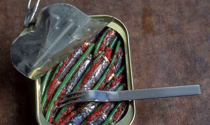 Запеканка из сардин