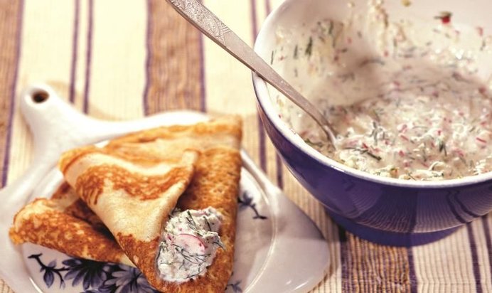 Заправка для блинов из редиса