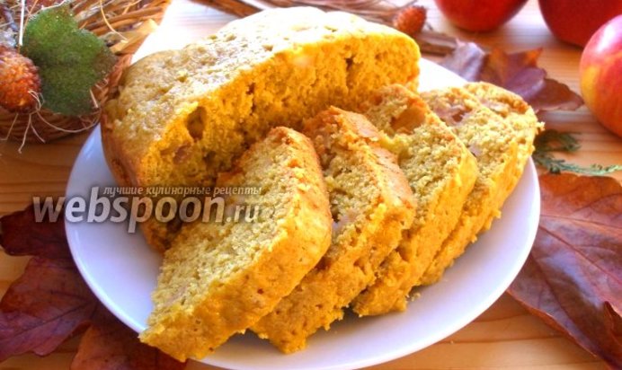 Овсяный кекс с яблоками в хлебопечке