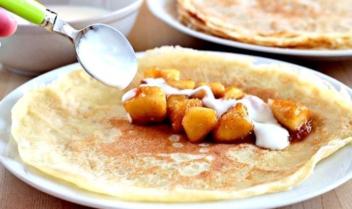 Блинчики с карамелью