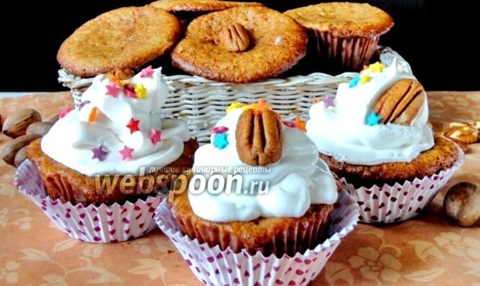Кексы с орехами пекан