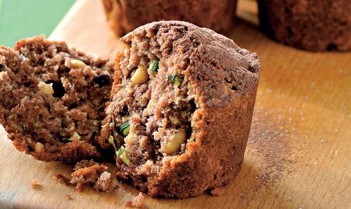 Маффины из цукини с шоколадом