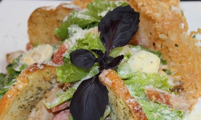 Блины с ветчиной и сыром