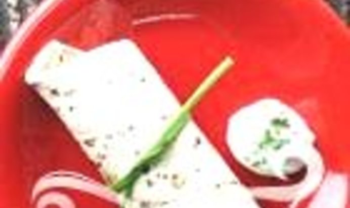 Цуккини завернутый в лепешку