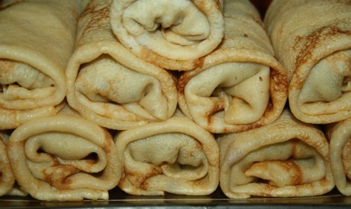 Блинчики с начинкой из говядины и лёгкого