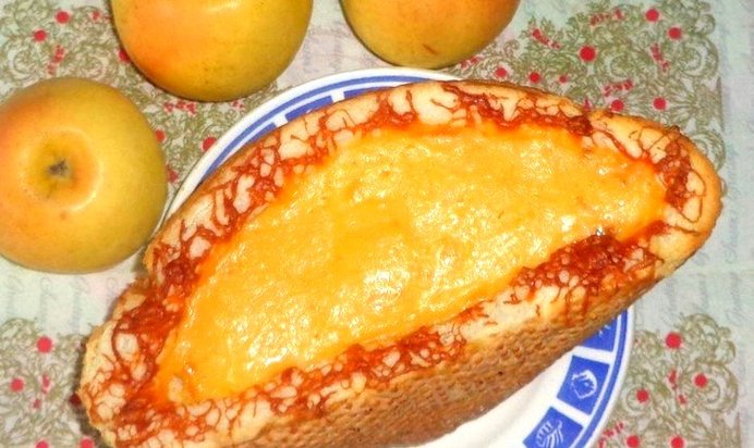 Хлеб запеченный с овощами и сердцем