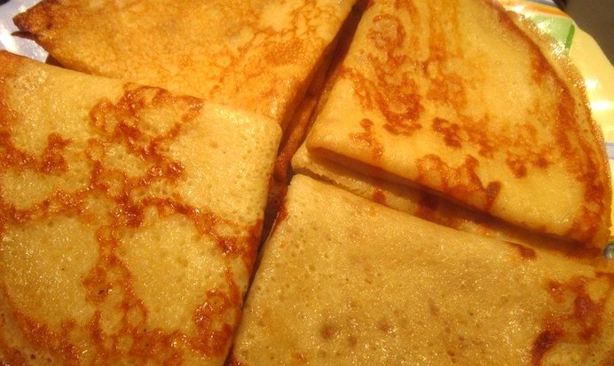 Блинчики на молоке без яиц